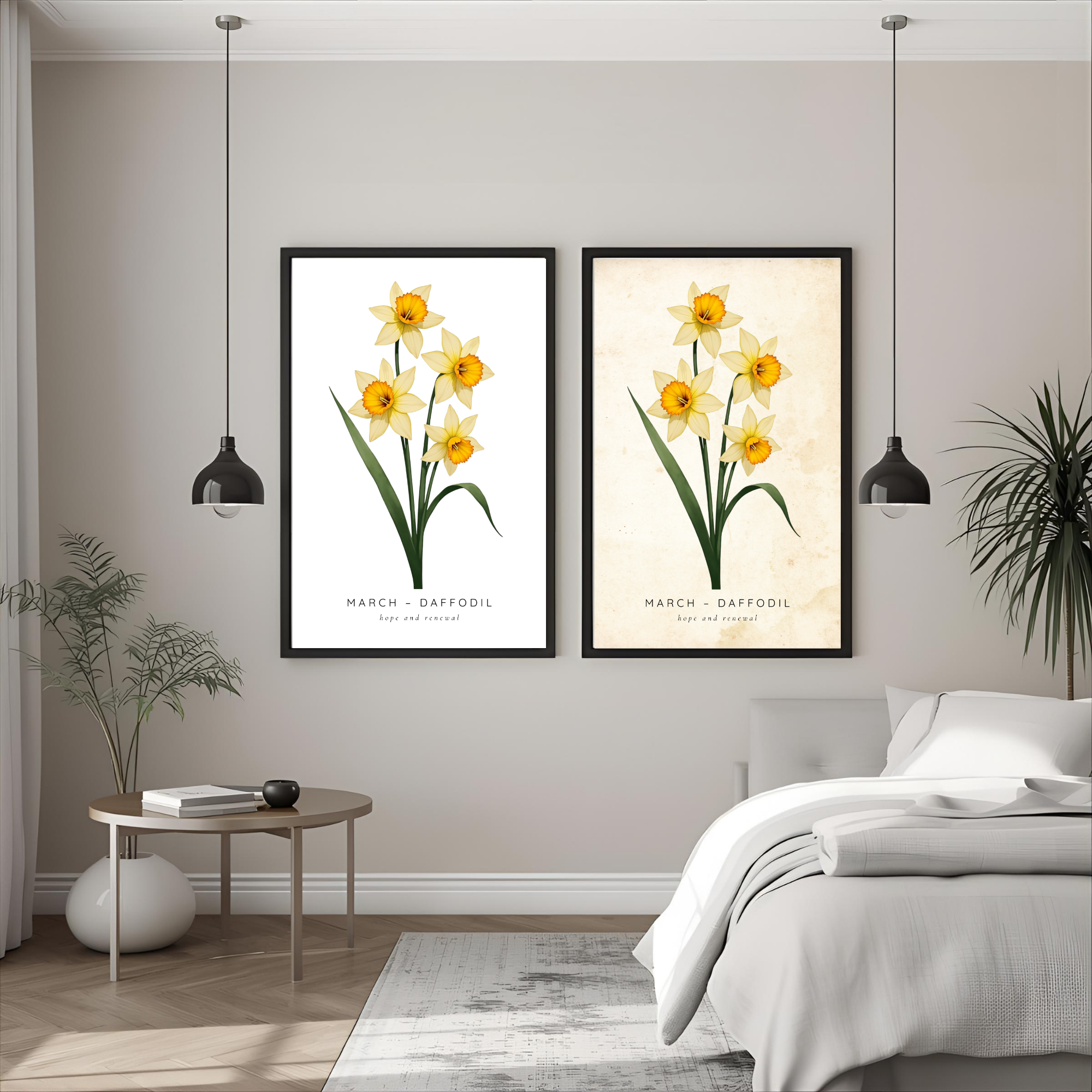 March Birth Flower Wall Art – Daffodil Print (Hope & Renewal)