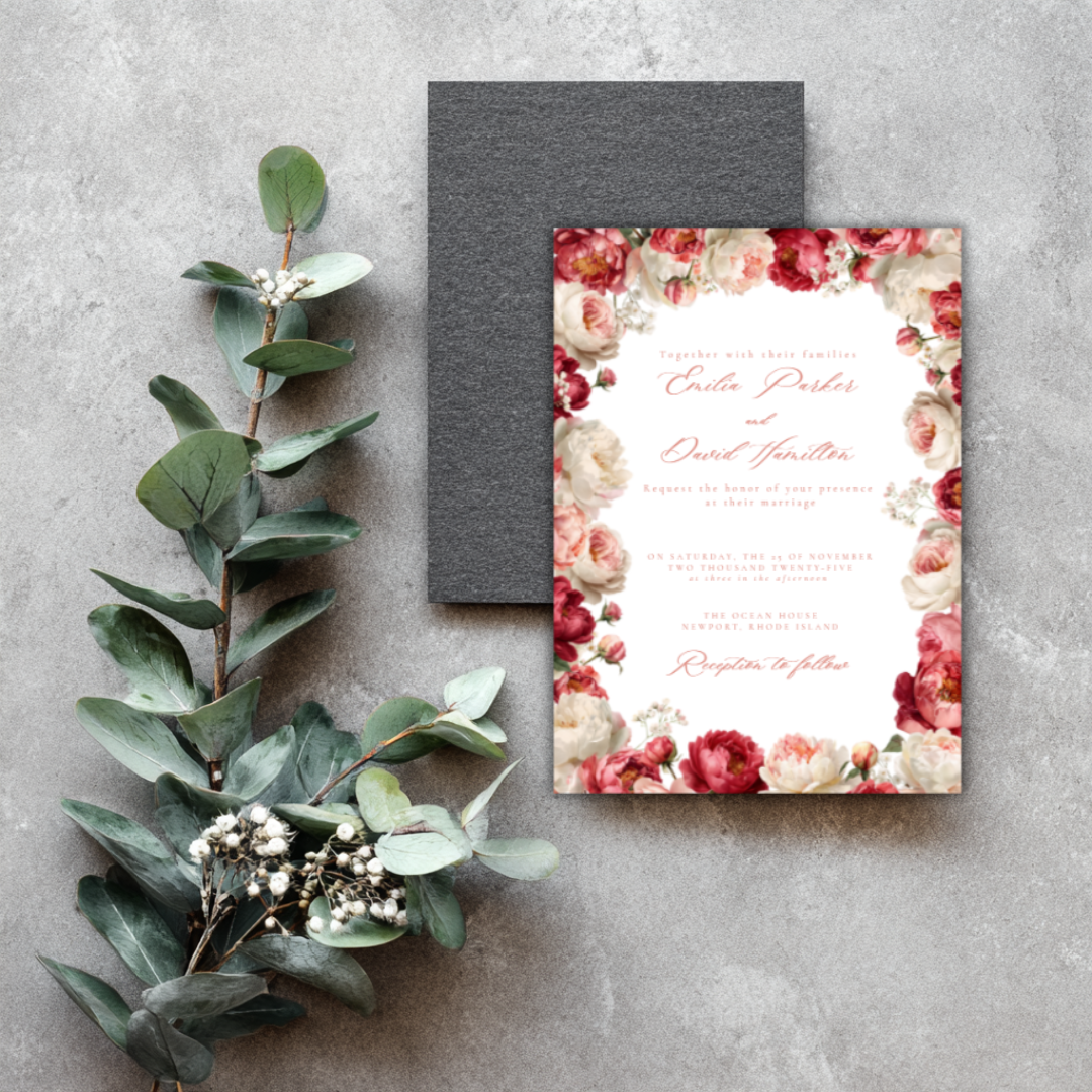 Printable wedding invite for DIY brides