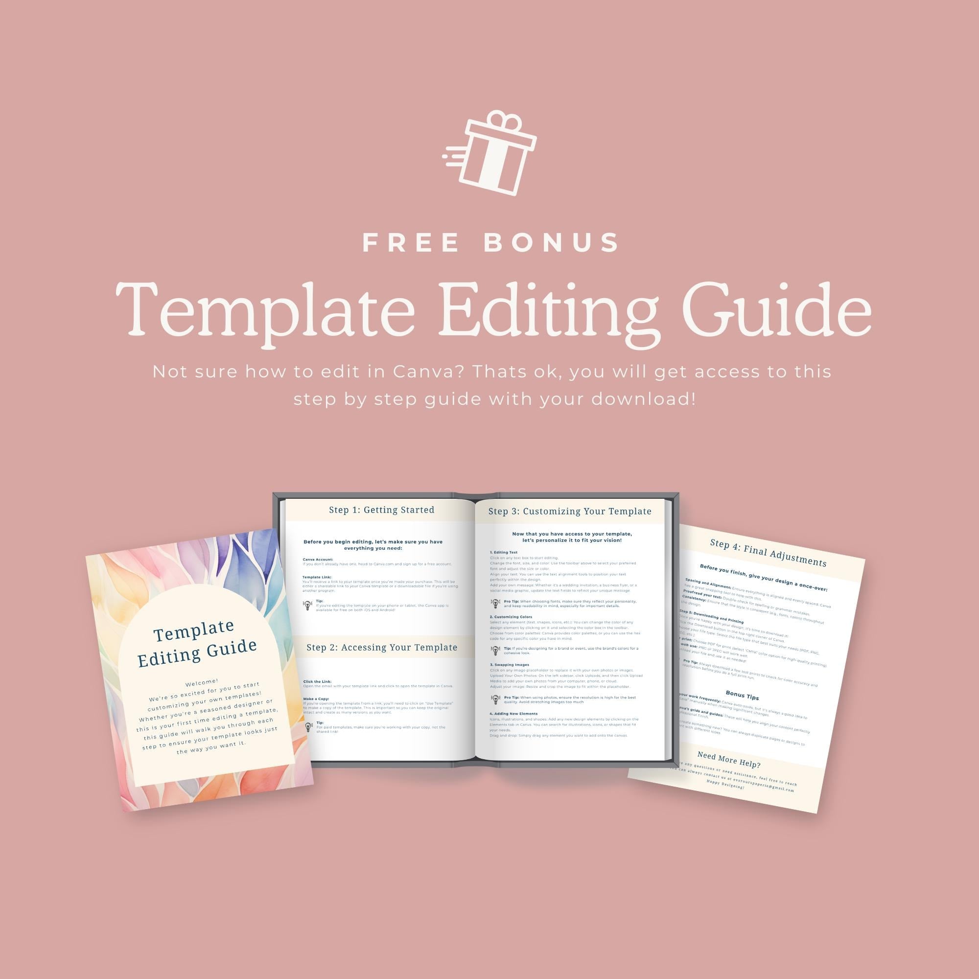 Pink Floral Wedding RSVP Card Template | Blush Peony Response Card | Romantic Editable Canva Template for DIY Brides