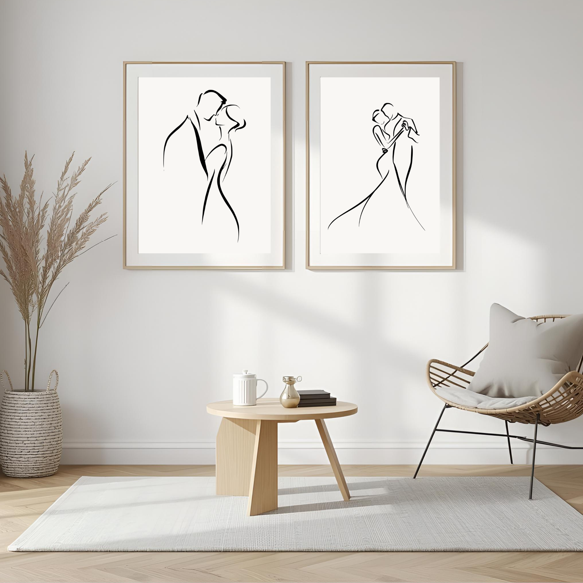 Mr. & Mrs. Fine Art Wall Print Set of 3