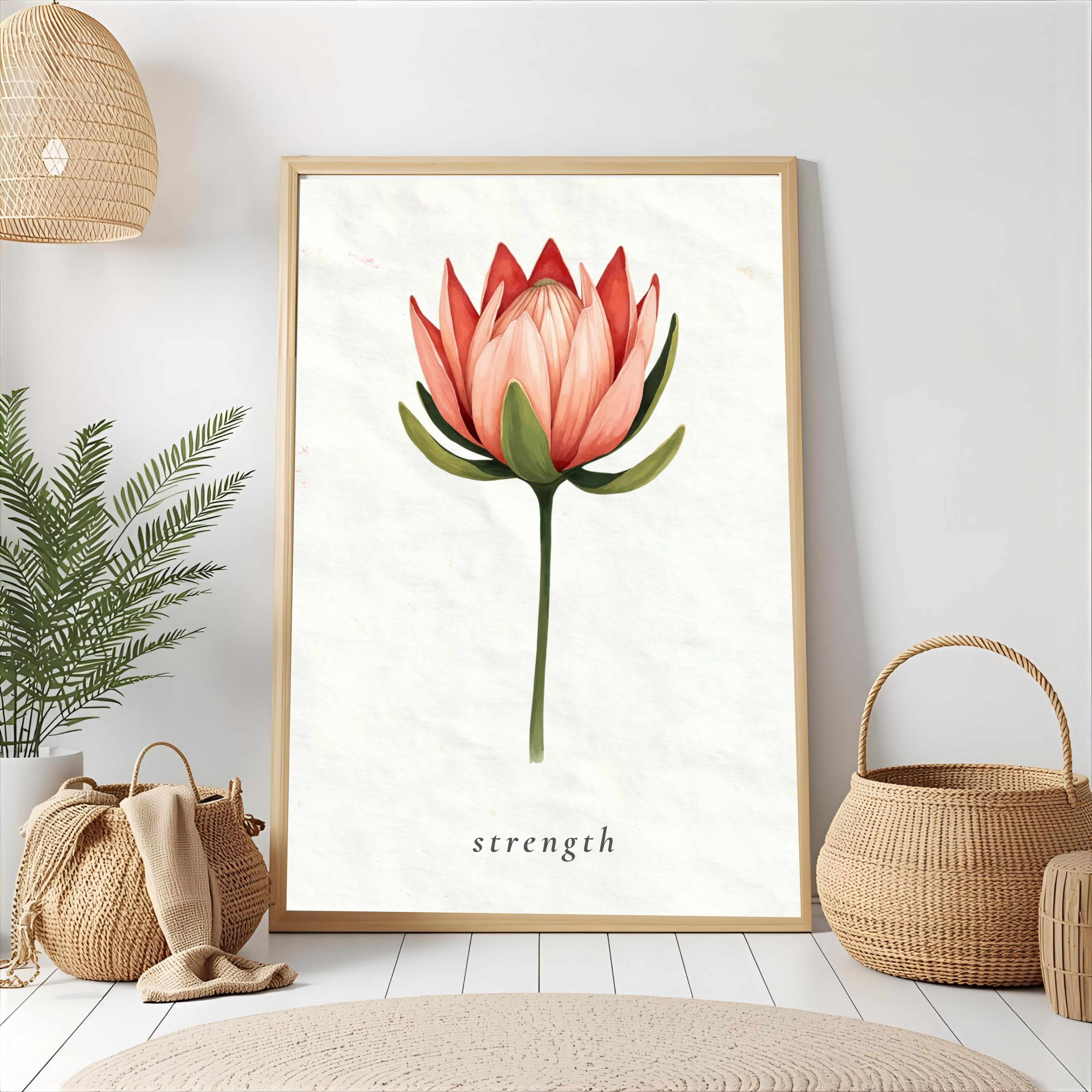 Love • Strength • Growth — Wall Art Set