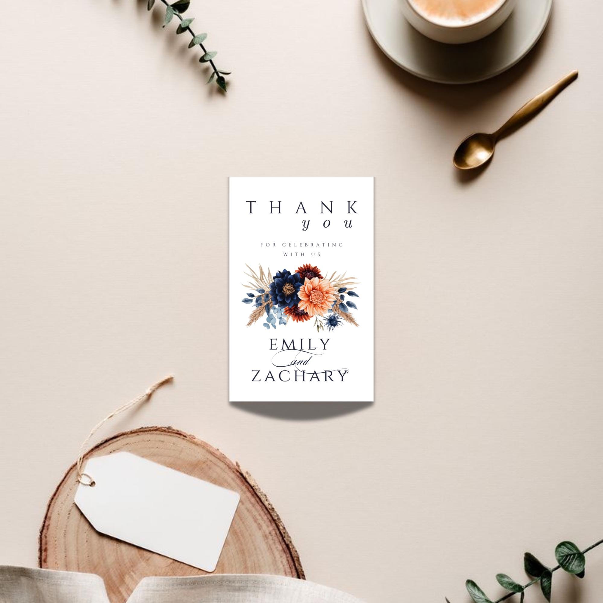 Rustic Fall Wedding Signage Bundle: Navy & Terracotta Canva Templates (Digital Download