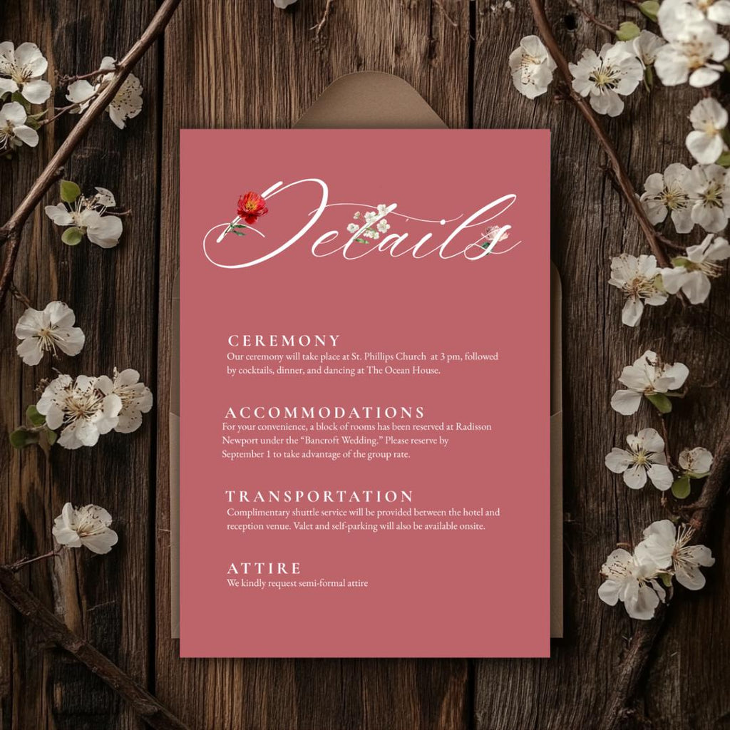 Floral Wedding Invitation Suite Template | Blush & Burgundy Peony Printable Wedding Stationery | Editable Digital Download