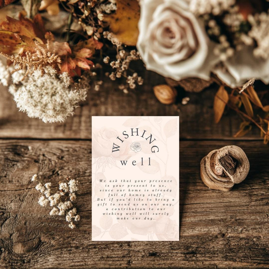 Copper Rose Wedding Invitation Suite: Elegant Floral Template (Canva)