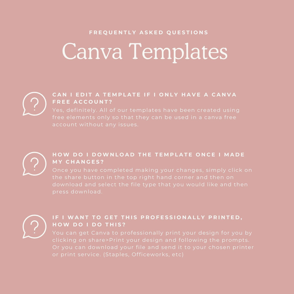 Pink Floral Wedding Details Card Template | Blush Peony Info Card | Editable Wedding Template for DIY Brides